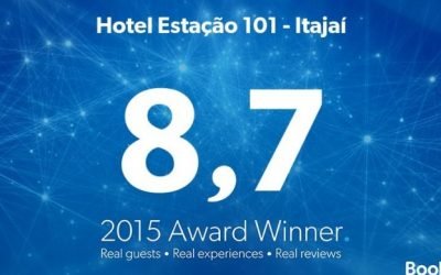 Hotel Estação 101 recebeu o prêmio Guest Review Award